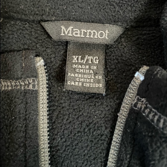 MARMOT Kids Black Long Sleeve Quarter Zip Fleece Pullover Unisex Boy Girl XL - Picture 9 of 12
